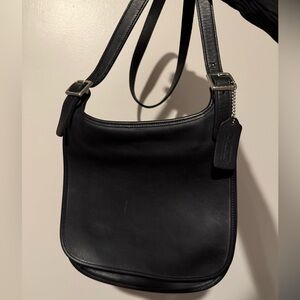 Black Leather Shoulder Bag